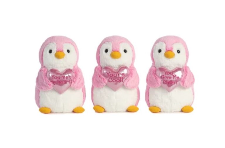 Plush Valentine Penguin