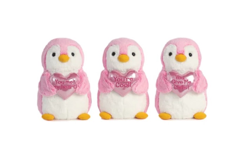 Plush Valentine Penguin