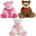 15" MOCHA & VANILLA LATTE HEART ASST.
