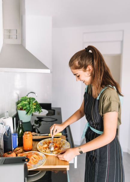 teenagers cooking 