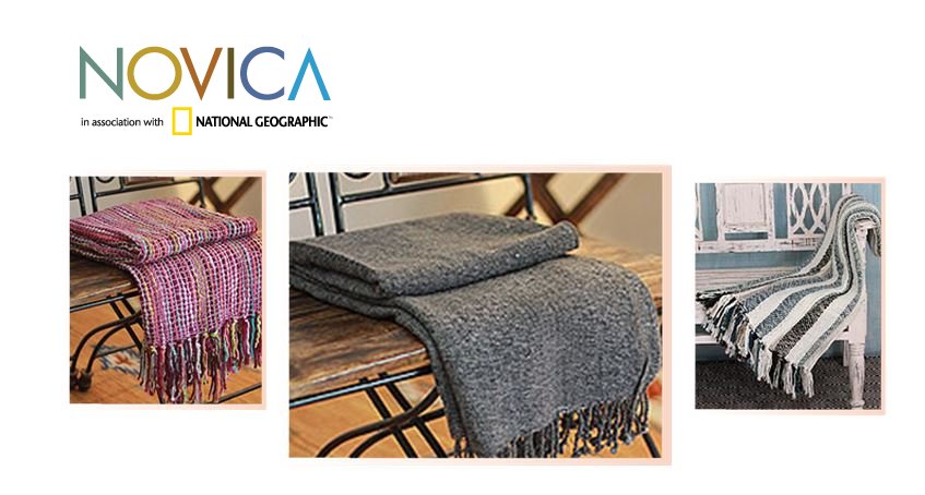 NOVICA Woven Throw Blankets