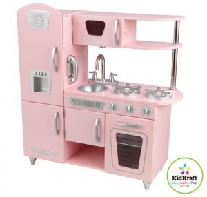 girls pink play kitchen