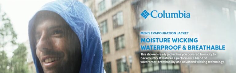Columbia’s Evaporation rain jacket