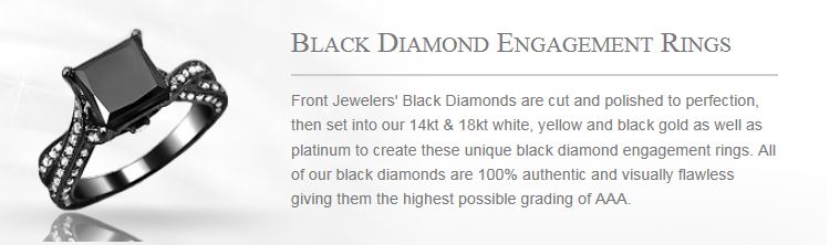 Black Diamond Engagement Rings