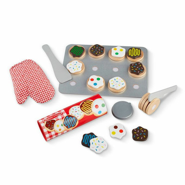 Wooden Slice and Bake Cookie Set