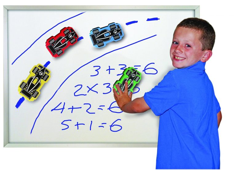 The Classics Magnetic Race Car Erasers for Whiteboard Games