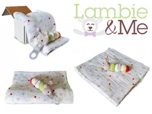 Lambie and Me's caterpillar gift set