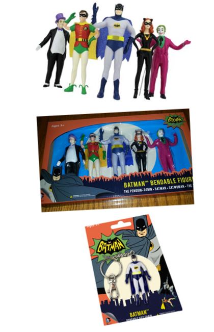NJ Croce Batman Classic TV Series Bendable Boxed Set