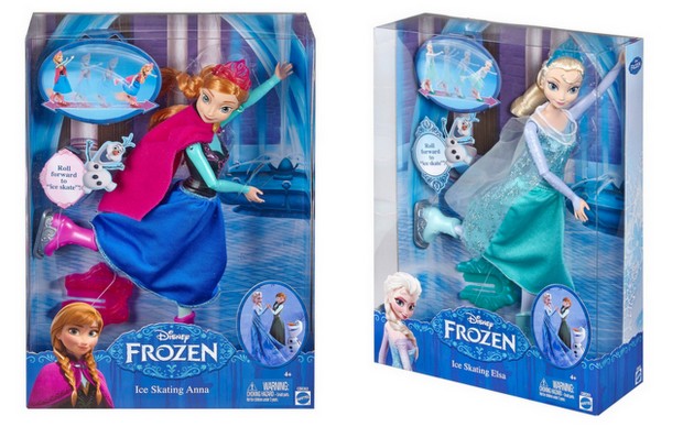 Mattel Disney's Frozen Skating Dolls - Anna and Elsa 