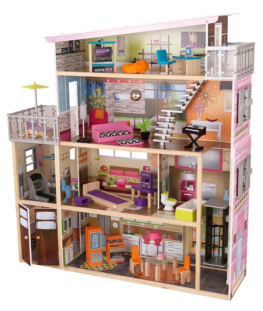 KidKraft Girl's Soho Townhouse with Furniture 