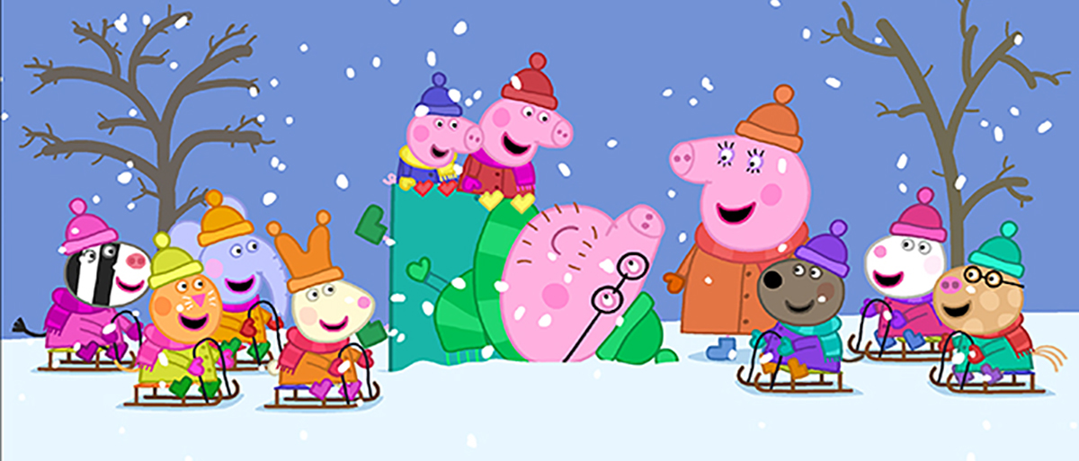 Peppa Pig Cold Winter Day