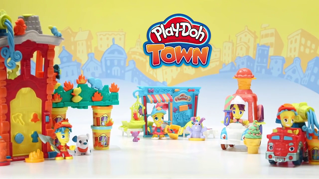 Building and Creating with Play-Doh Town