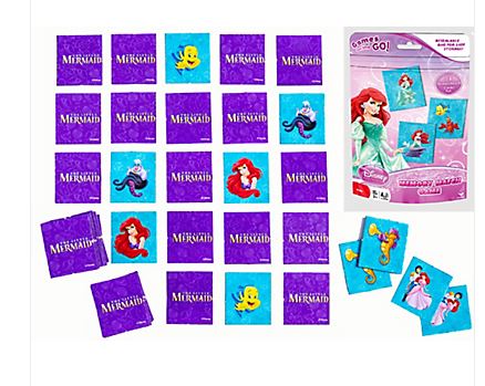 Ariel Memory Match Game Bag - Little Mermaid