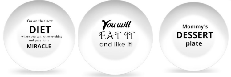 Food Quotes Party Plates