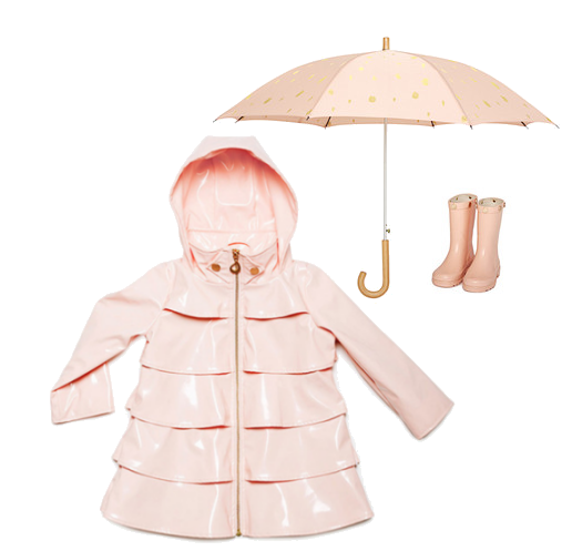 oil and water pink raincoats