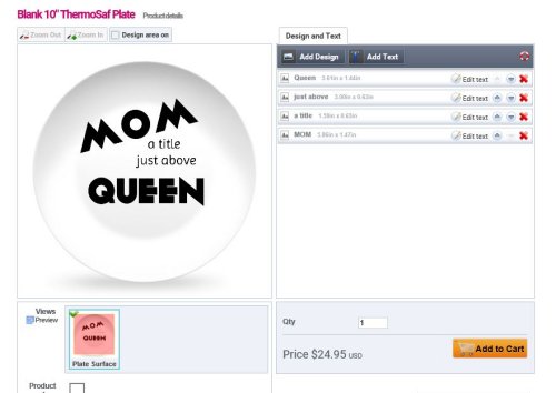Create Your Own plate