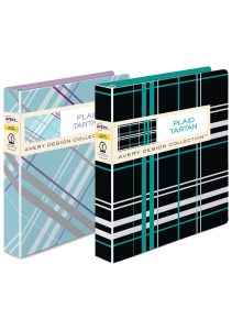 Avery® Durable View Binder, Plaid Colours