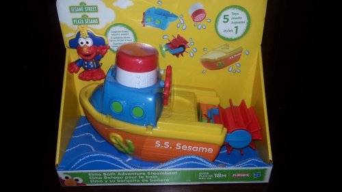 NEW Playskool Elmo Bath Adventure Steamboat Toy Fun Play Set 