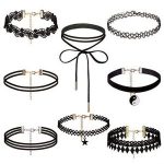 8 Pieces Choker Necklace Set