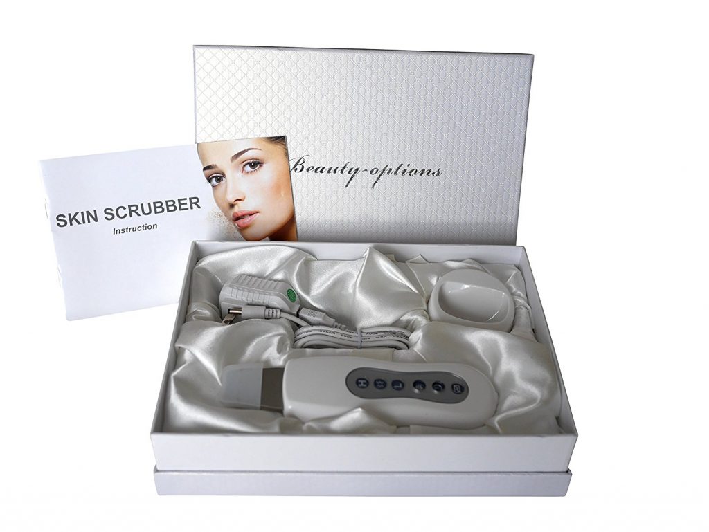 Ultrasonic facial scrubber