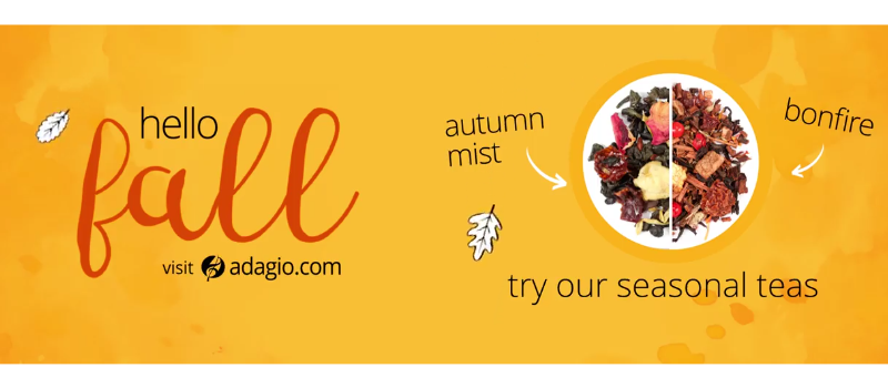 Adagio Teas Fall Flavors