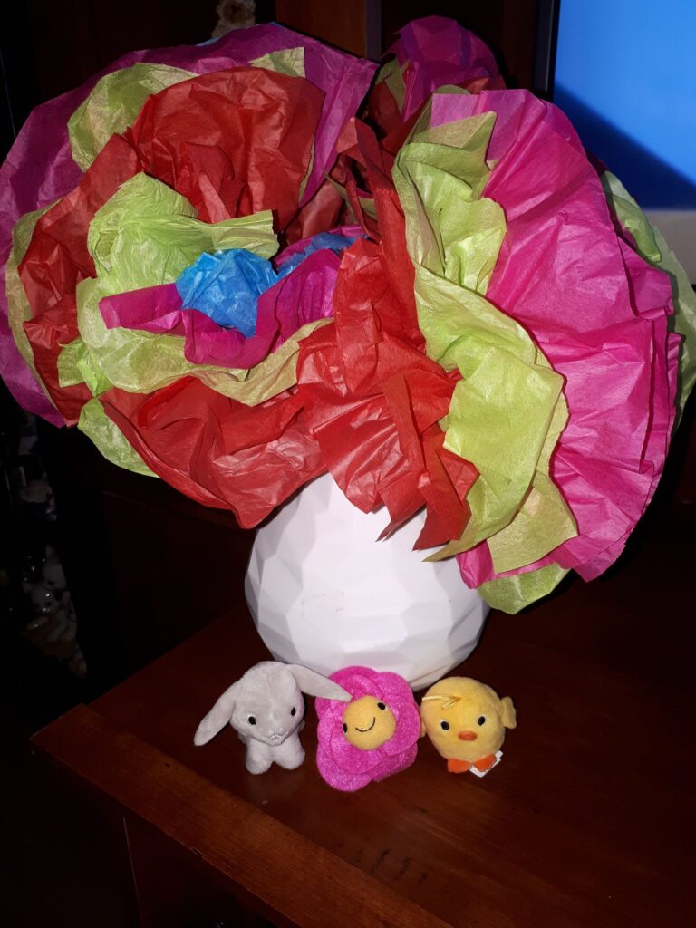 tissue paper flowers
