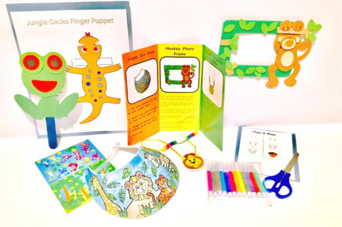 In the jungle children's craft kit (funvelope) 