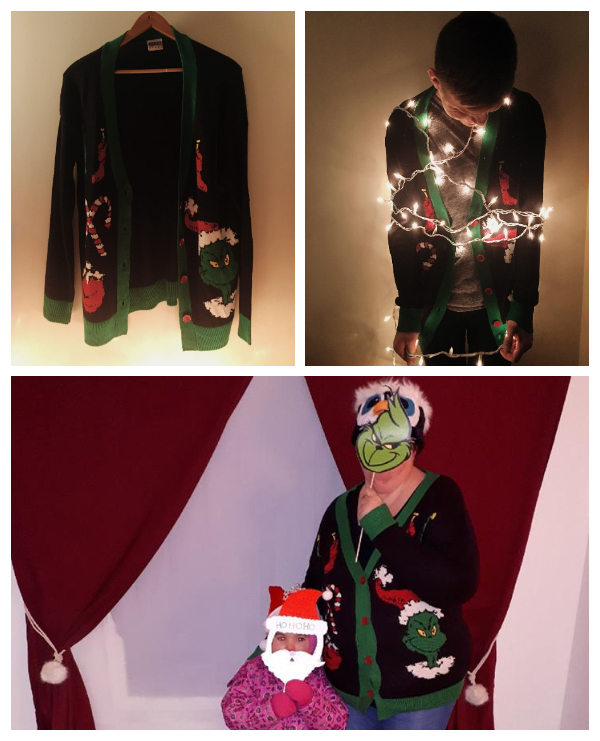 Women’s The Grinch Ugly Christmas Cardigan Sweater