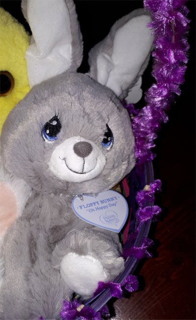 Precious Moments Gray Floppy Bunny Easter stuffed animals by Aurora