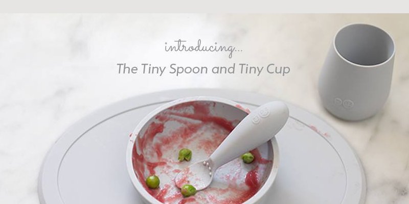 Baby-led weaning with Ezpz tiny cup, spoon and bowl