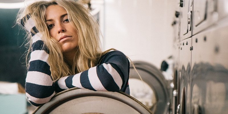 woman laundry