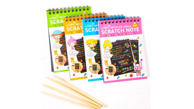 aGreatLife Scratch Paper Rainbow  Notebooks