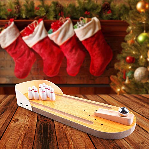 aGreatLife Wooden Tabletop Bowling Game