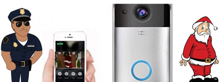 Wireless Video Doorbell with LED Ring Button