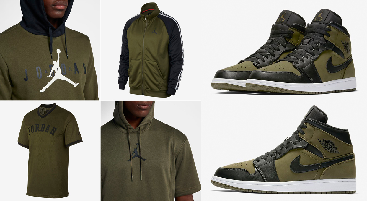 Jordan Brand Olive Canvas Clothing to Match