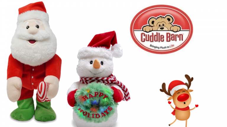 Cuddle Barn Christmas animated plush