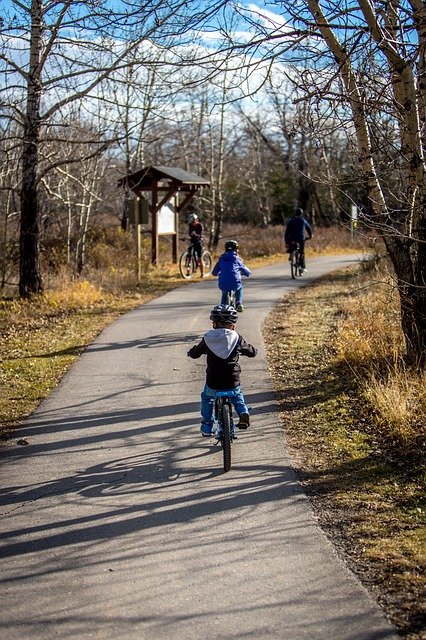 biking