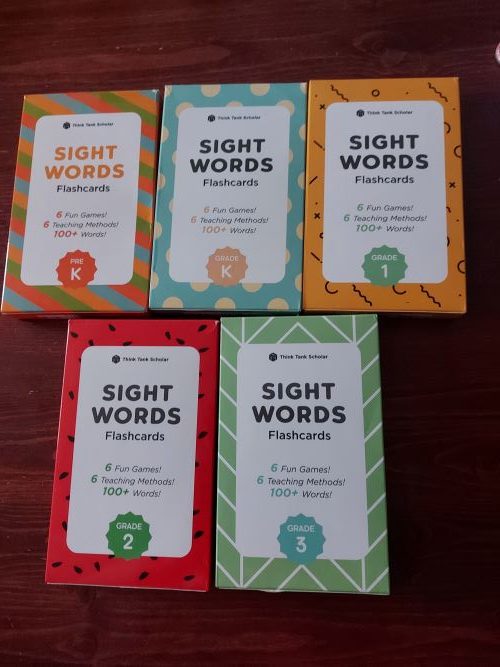 Think Tank Scholar Sight Words Flash Cards