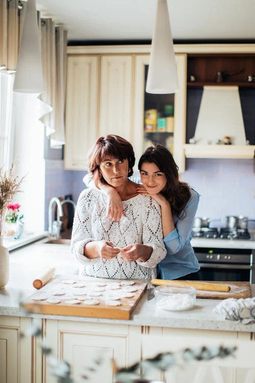 Mom and daughter