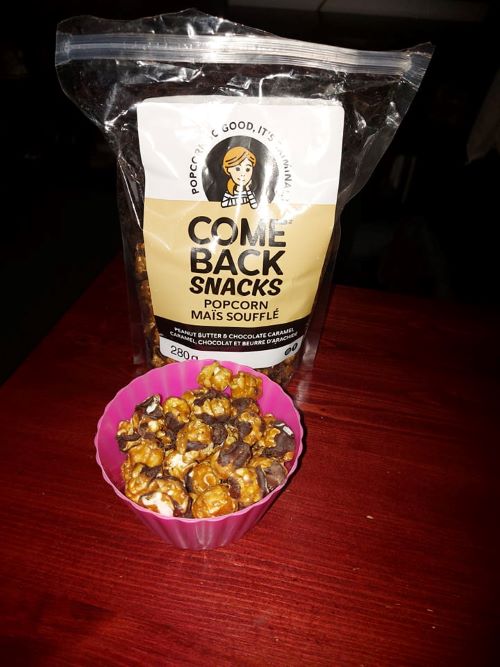 Peanut butter chocolate caramel popcorn