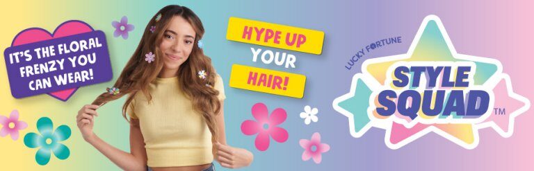 Style Squad Hype Hair Floral Frenzy Styling Set