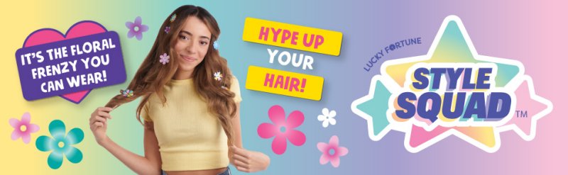 Style Squad Hype Hair Floral Frenzy Styling Set