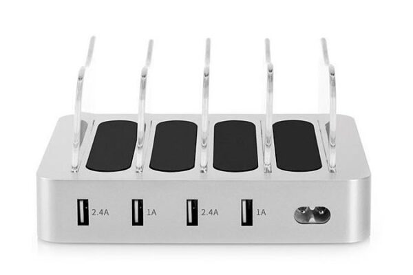 4-Port USB Charging Station