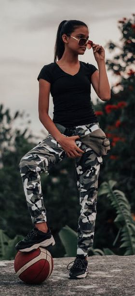 Photo Of Woman Wearing Camouflage