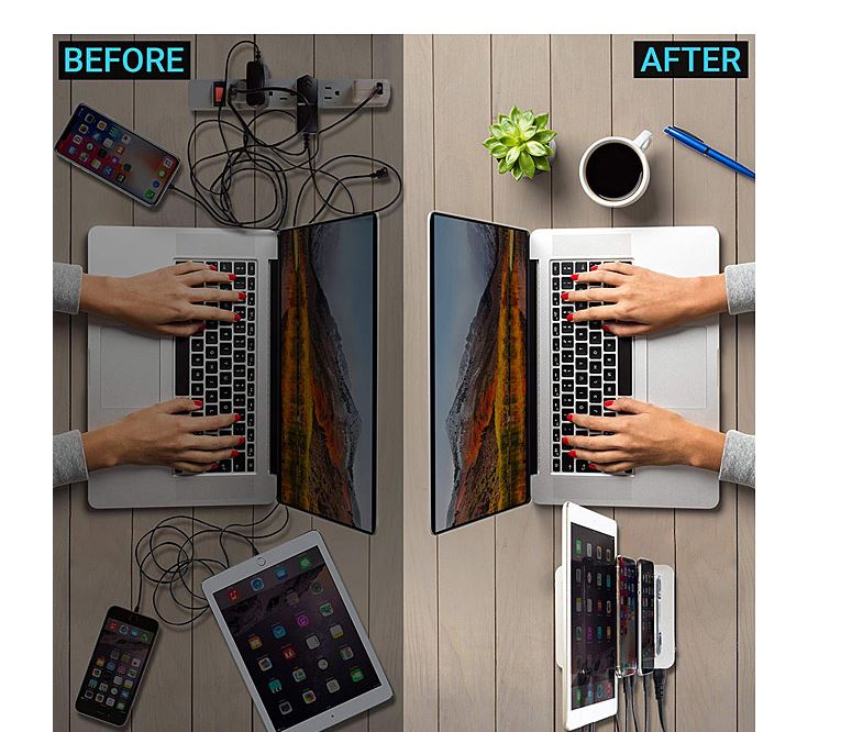 4-Port USB Charging Station