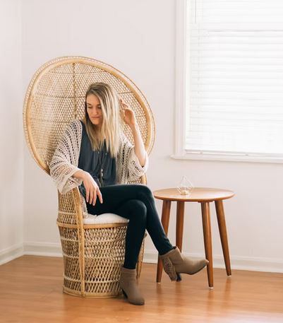 Woman in chair