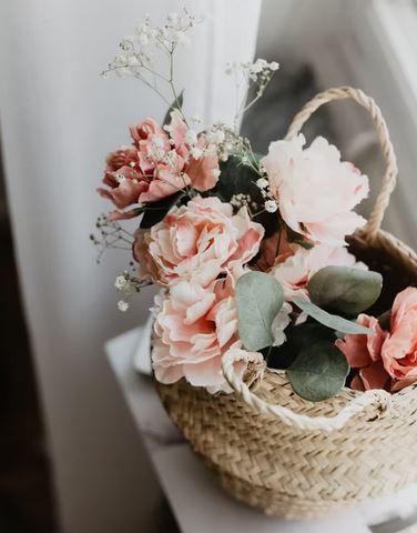 Picnic Basket Flower Arrangements