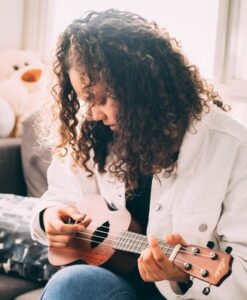 Playing Ukulele