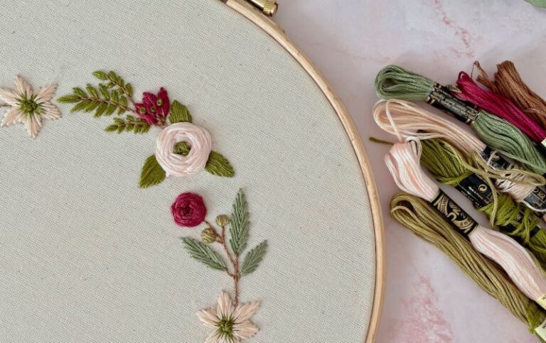 How to French knot Embroidery – Step by Step Guide