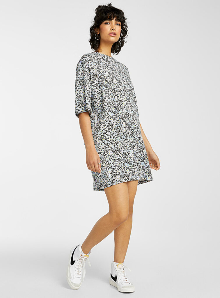 printed t shirt dress